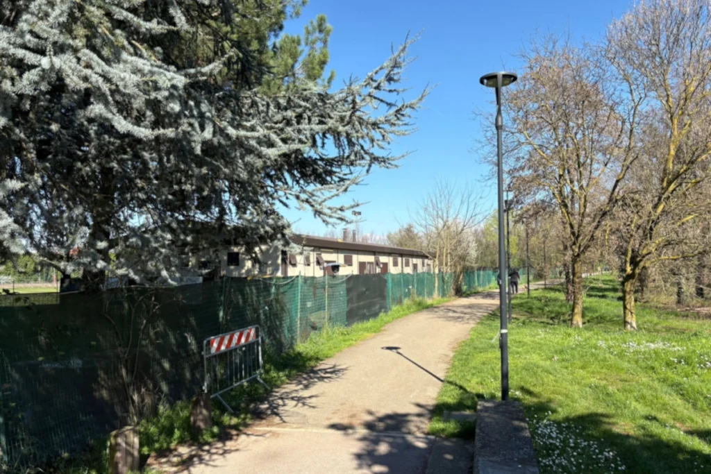 ingresso parco porada dal quartire ceredo seregno